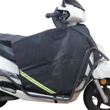 GP Kompozit Universal Reflektifli Motosiklet Diz Örtüsü Siyah (1 Adet Boyunluk Hediye)