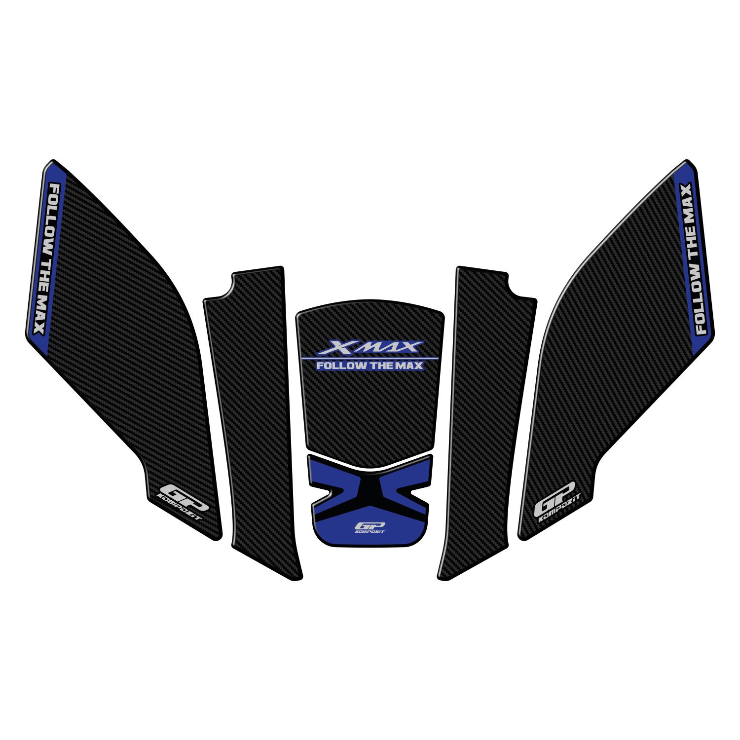 GP Kompozit Yamaha XMAX 2023-2026 Uyumlu Tank Pad Mavi