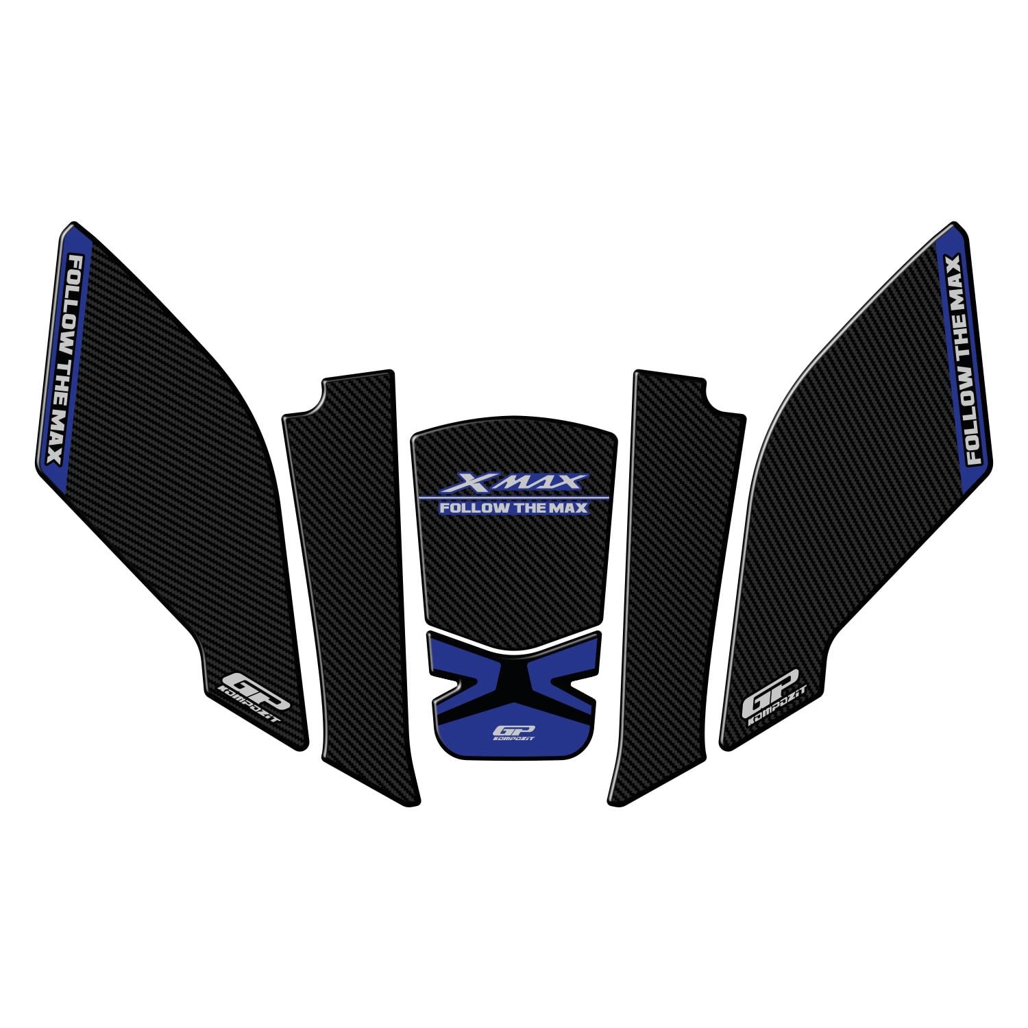 GP Kompozit Yamaha XMAX 2023-2026 Uyumlu Tank Pad Mavi