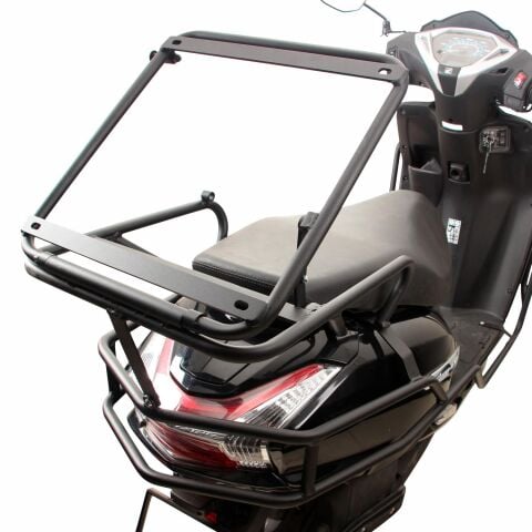 GP Kompozit Honda Activa 2023-2026 Uyumlu Damperli Arka Çanta Demiri Siyah