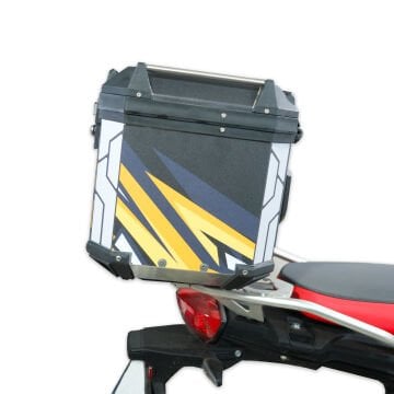 GP Kompozit DSN07 Universal 37 lt Desenli Alüminyum Motosiklet Çantası