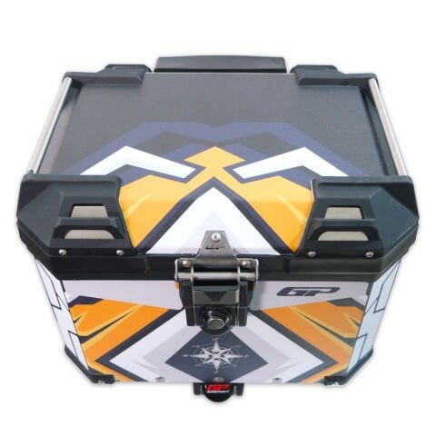 GP Kompozit DSN07 Universal 37 lt Desenli Alüminyum Motosiklet Çantası