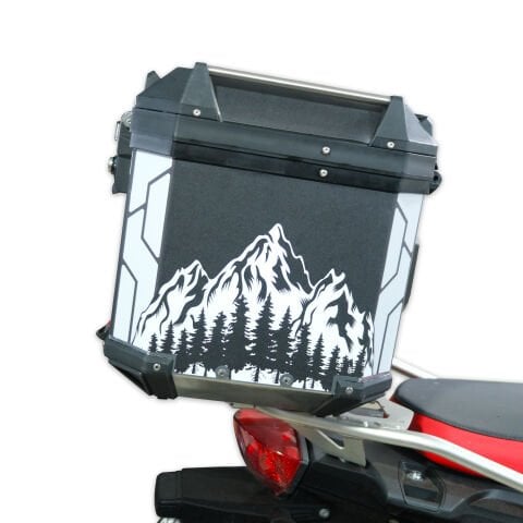 GP Kompozit DSN04 Universal 37 lt Desenli Alüminyum Motosiklet Çantası