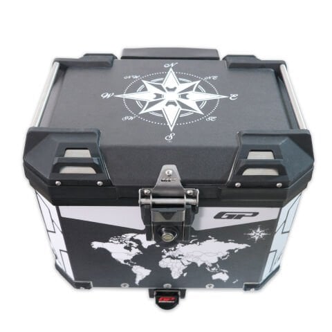 GP Kompozit DSN04 Universal 37 lt Desenli Alüminyum Motosiklet Çantası