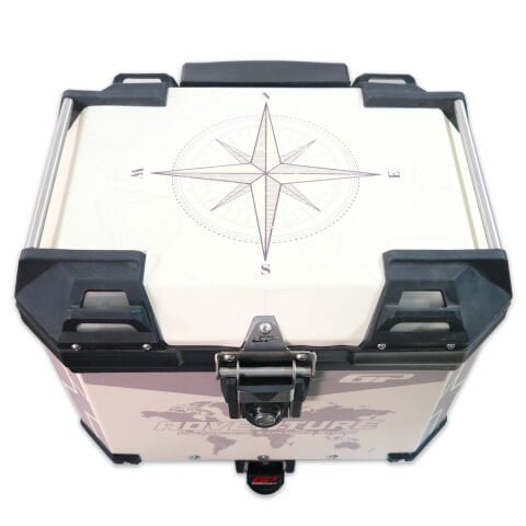 GP Kompozit DSN02 Universal 37 lt Desenli Alüminyum Motosiklet Çantası