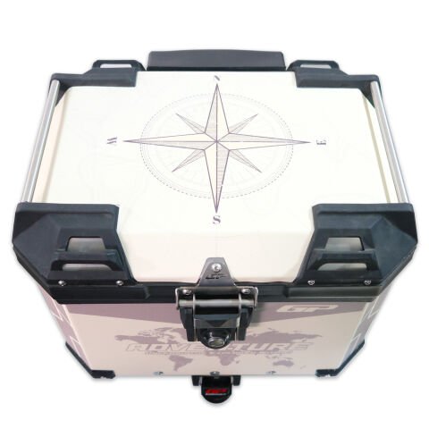 GP Kompozit DSN02 Universal 37 lt Desenli Alüminyum Motosiklet Çantası