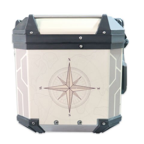 GP Kompozit DSN02 Universal 37 lt Desenli Alüminyum Motosiklet Çantası