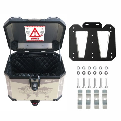 GP Kompozit DSN02 Universal 37 lt Desenli Alüminyum Motosiklet Çantası