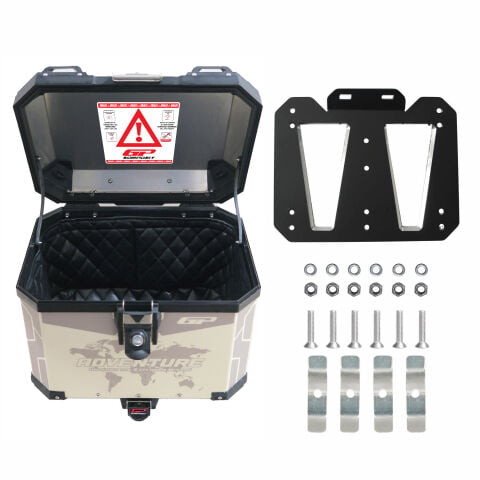 GP Kompozit DSN02 Universal 37 lt Desenli Alüminyum Motosiklet Çantası