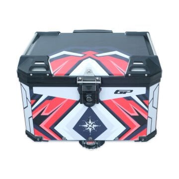 GP Kompozit DSN10 57 lt Alüminyum Motosiklet Çanta Uyumlu Sticker
