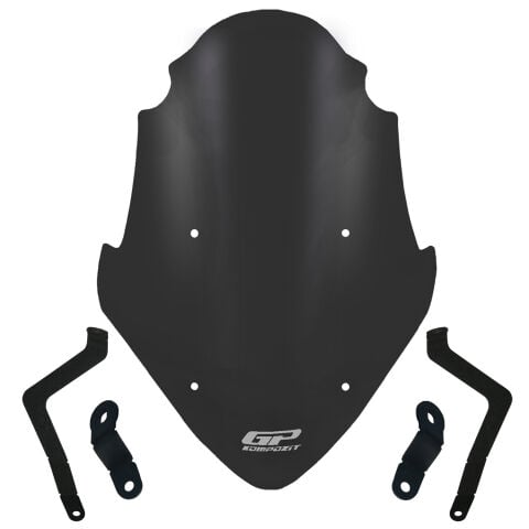 GP Kompozit Bajaj Pulsar NS 400 Z 2025-2026 Uyumlu Ön Tur Camı Siyah