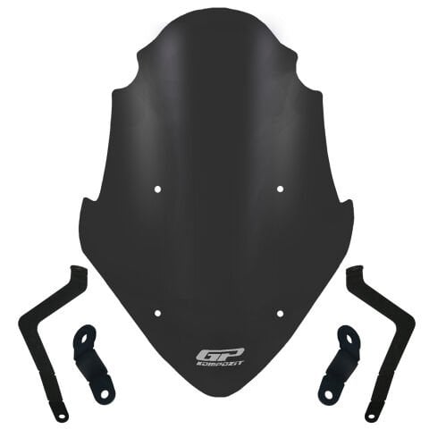 GP Kompozit Bajaj Pulsar NS 400 Z 2025-2026 Uyumlu Ön Tur Camı Siyah
