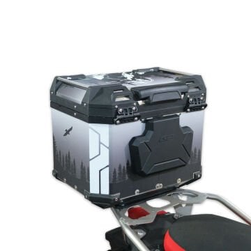 GP Kompozit DSN05 Universal 37 lt Desenli Alüminyum Motosiklet Çantası