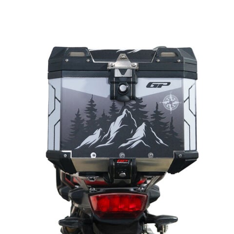 GP Kompozit DSN05 Universal 37 lt Desenli Alüminyum Motosiklet Çantası