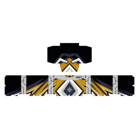 GP Kompozit DSN07 57 lt Alüminyum Motosiklet Çanta Uyumlu Sticker