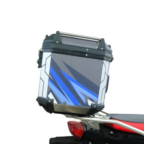 GP Kompozit DSN08 Universal 37 lt Desenli Alüminyum Motosiklet Çantası