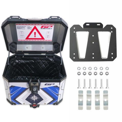 GP Kompozit DSN08 Universal 37 lt Desenli Alüminyum Motosiklet Çantası