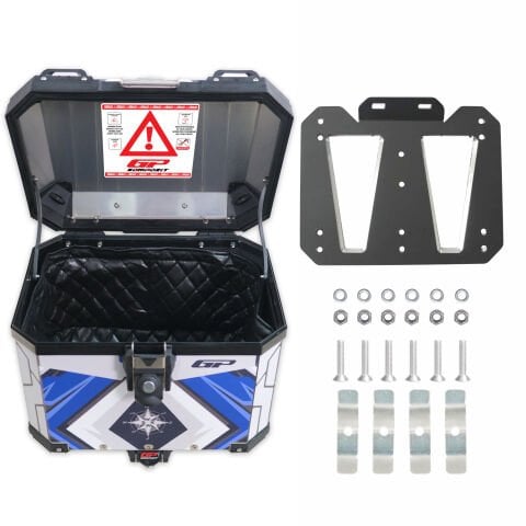 GP Kompozit DSN08 Universal 37 lt Desenli Alüminyum Motosiklet Çantası