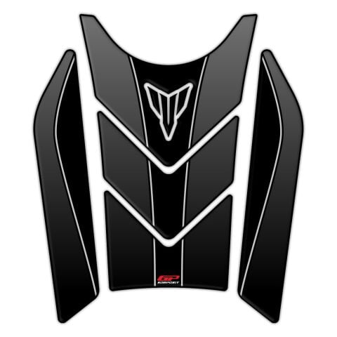 GP Kompozit Yamaha MT-07 2021-2024 Uyumlu Tank Pad Seti Siyah