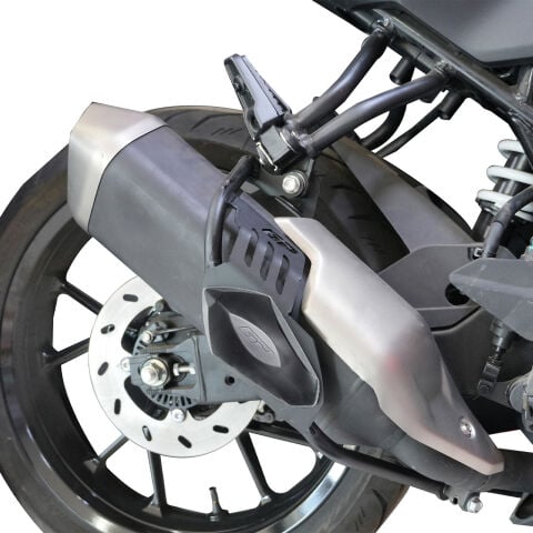 GP Kompozit CF Moto 250 SR 2026 Uyumlu Egzoz Koruma Demiri Siyah