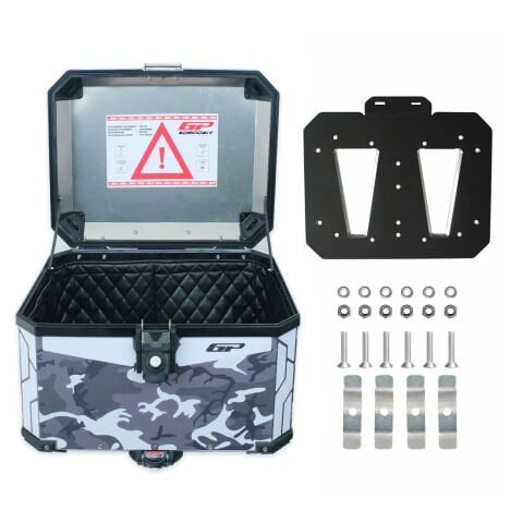 GP Kompozit DSN01 57 lt Alüminyum Motosiklet Çanta Uyumlu Sticker