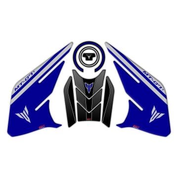 GP Kompozit Yamaha MT-07 2021-2024 Uyumlu Tank Pad Seti Mavi