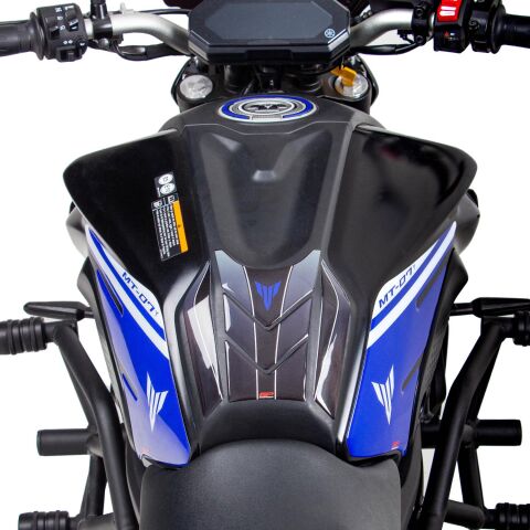 GP Kompozit Yamaha MT-07 2021-2024 Uyumlu Tank Pad Seti Mavi