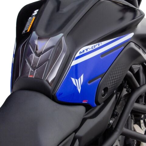 GP Kompozit Yamaha MT-07 2021-2024 Uyumlu Tank Pad Seti Mavi