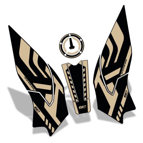 GP Kompozit Benelli TRK 702 X 2024 Uyumlu Tank Pad Seti Siyah-Bej