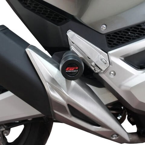 GP Kompozit Honda Forza 750 2021-2024 Uyumlu Egzoz Koruma Takozu Siyah