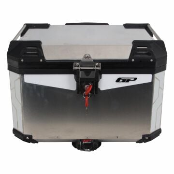 GP Kompozit Universal 57 lt Alüminyum Motosiklet Çantası Gri
