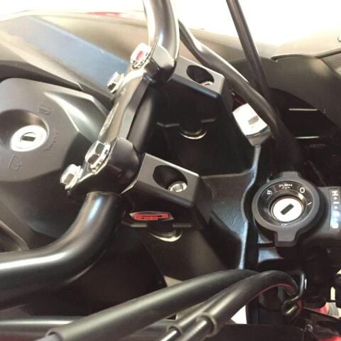 GP Kompozit Honda NC 700 X-S / NC 750 X-S 2012-2025 Uyumlu Gidon Yükseltme Siyah