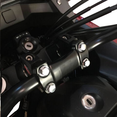 GP Kompozit Honda NC 700 X-S / NC 750 X-S 2012-2026 Uyumlu Gidon Yükseltme Siyah