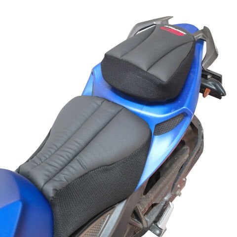 GP Kompozit SLK03 Universal İki Parça Motosiklet Konfor Sele Kılıfı Siyah