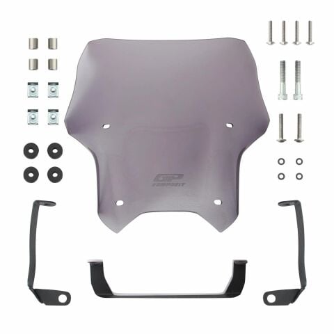 GP Kompozit CF Moto 250 NK 2023-2026 Uyumlu Spor Ön Cam Füme