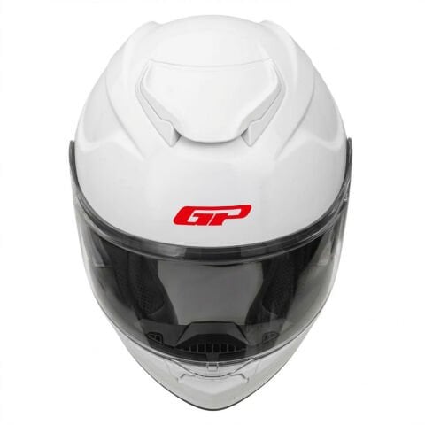 GP Kompozit MKS007-PW Güneş Vizörlü Şeffaf Çene Açılır Motosiklet Kaskı