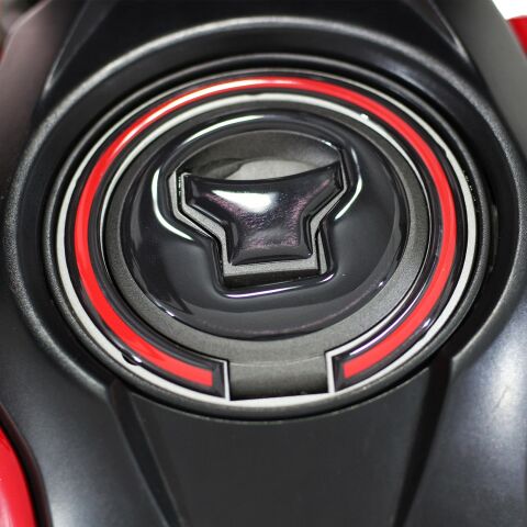 GP Kompozit Honda MSX125 2012-2018 Uyumlu Tank Pad Seti Siyah-Kırmızı