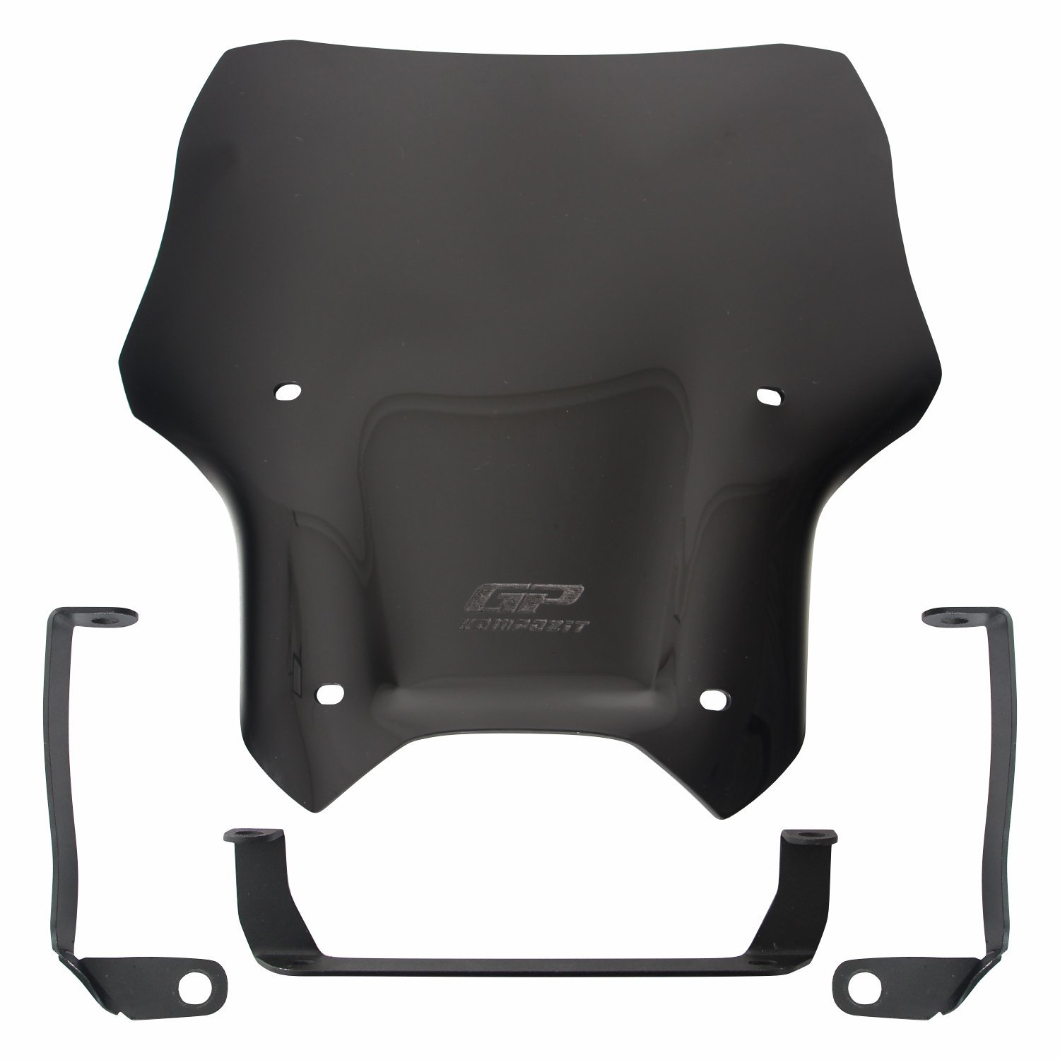 GP Kompozit CF Moto 250 NK 2023-2025 Uyumlu Spor Ön Cam Siyah