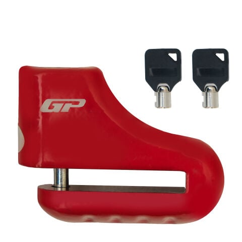 GP Kompozit DSK002 Universal Motosiklet Disk Kilidi Kırmızı
