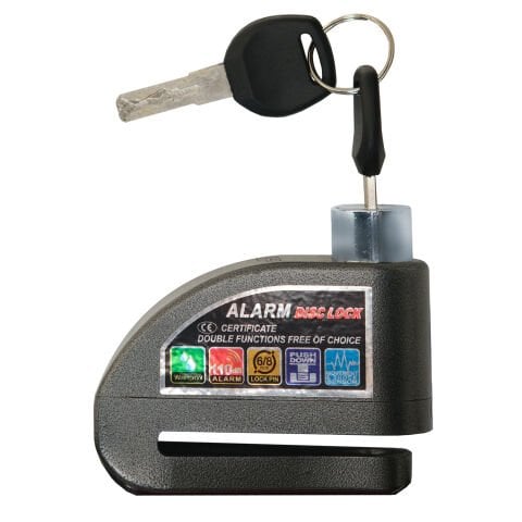 GP Kompozit DSK003 Universal Alarmlı Motosiklet Disk Kilidi Gri