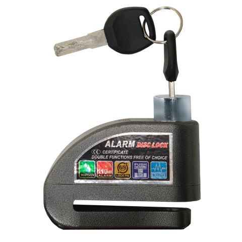 GP Kompozit DSK003 Universal Alarmlı Motosiklet Disk Kilidi Gri