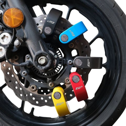 GP Kompozit DSK003 Universal Alarmlı Motosiklet Disk Kilidi Kırmızı