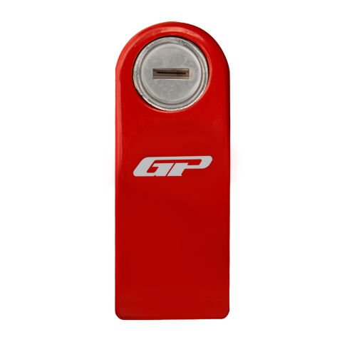 GP Kompozit DSK003 Universal Alarmlı Motosiklet Disk Kilidi Kırmızı