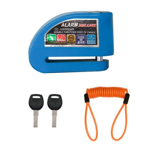 GP Kompozit DSK003 Universal Alarmlı Motosiklet Disk Kilidi Mavi