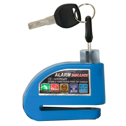 GP Kompozit DSK003 Universal Alarmlı Motosiklet Disk Kilidi Mavi
