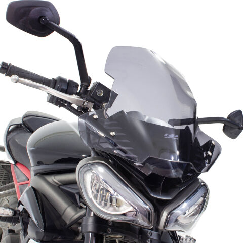 GP Kompozit Triumph Street Triple 2017-2023 Uyumlu Ön Cam Şeffaf
