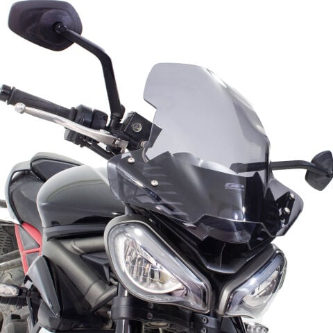 GP Kompozit Triumph Street Triple 2017-2023 Uyumlu Ön Cam Şeffaf