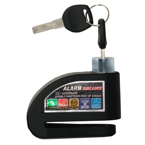 GP Kompozit DSK003 Universal Alarmlı Motosiklet Disk Kilidi Siyah