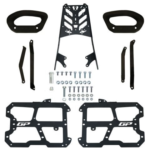 GP Kompozit Honda CB125F 2025-2026 Uyumlu Arka ve Yan Çanta Demiri Seti Siyah