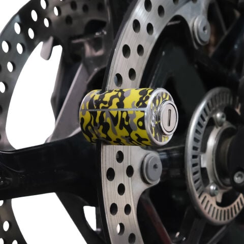 GP Kompozit DSK001 Universal Motosiklet Disk Kilidi Kamuflaj